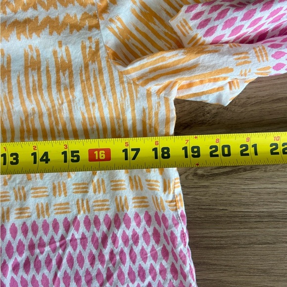 J. McLaughlin Ikat Caftan Dress Women’s Sz S Pullover Lightweight Cotton - Picture 5 of 7